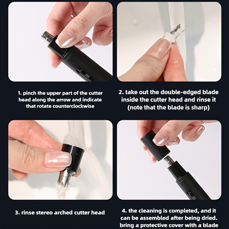 Rechargeable Electric Nose Hair Trimmer for Men And Women, a Magical Tool for Cutting Nasal Hair.
