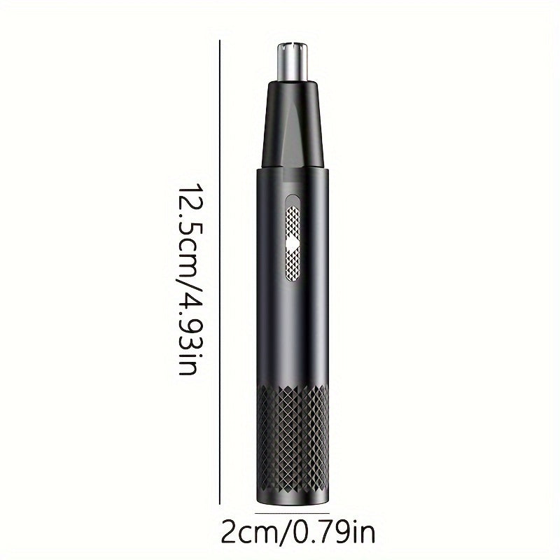 Electric nose and ear hair trimmer, male and female nose hair remover, USB charging, stainless steel head, silent motor, nose hair cleaner