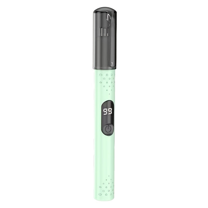 Portable electric nose hair trimmer, stainless steel cutting head, no pulling hair and no pain, fashionable and simple for both men and women, USB charging, suitable for nose hair, eyebrow and ear hair trimming