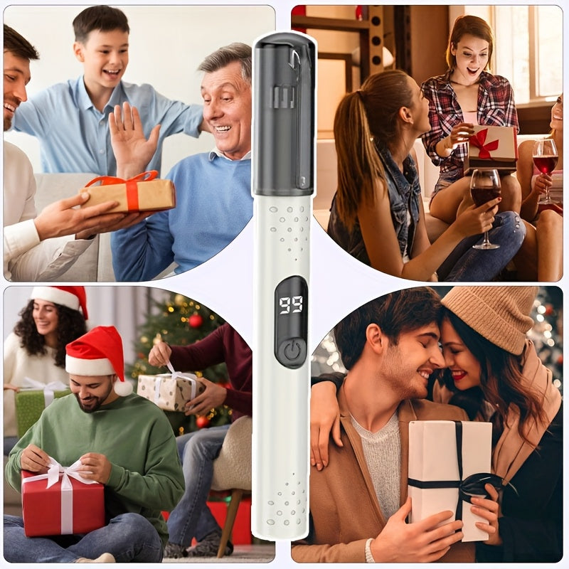 FEIYBA USB Rechargeable Nose & Ear Hair Trimmer with LED Display - Portable, Easy-Clean, Accurate Trimming, 4V-12V Operating Voltage, Includes Storage Box, Travel-Friendly Personal Grooming Tool, Trimmer for Nose and Ear Hair