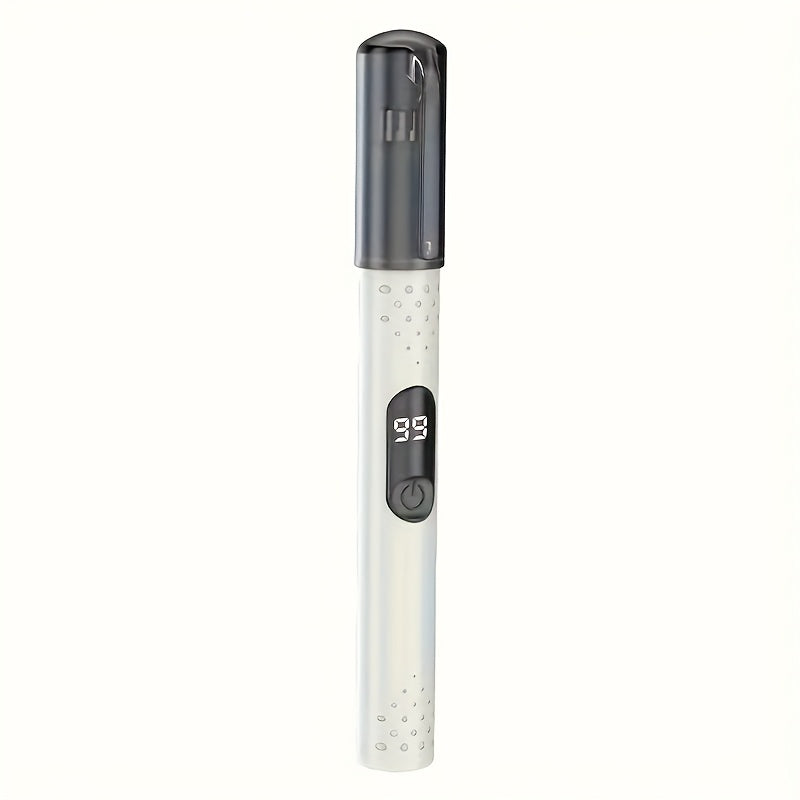FEIYBA USB Rechargeable Nose & Ear Hair Trimmer with LED Display - Portable, Easy-Clean, Accurate Trimming, 4V-12V Operating Voltage, Includes Storage Box, Travel-Friendly Personal Grooming Tool, Trimmer for Nose and Ear Hair