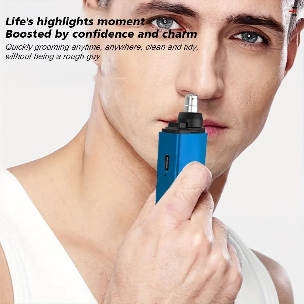 Rechargeable Nose Hair Trimmer - Portable Painless Beard And Nose Hair Trimmer For Men Lightweight Color