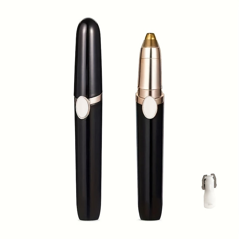 USB Rechargeable Eyebrow Trimmer, Nose and Ear Hair Clipper, Portable Electric Nose Trimmer, Mini Compact Design, Quick Charge via Computer USB Interface