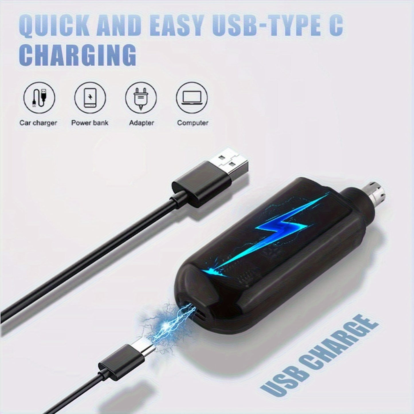 Electric Nose Hair/ Eyebrow Trimmer, Digital Display Personal Details Nose Hair Remover - Nose Hair Trimmer, Fast Charging. Suitable for Men and Women