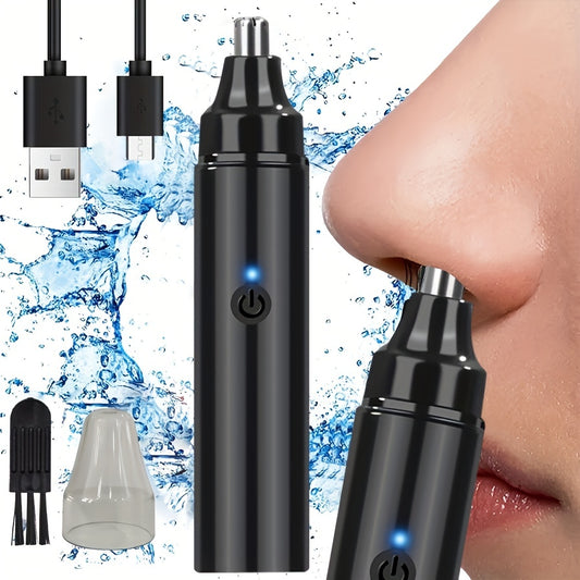 Ear and Nose Hair Trimmer for Men Rechargeable - USB Electric Nose Hair Trimmer for Women - Painless Eyebrow Facial Hair Removal Nose Clipper, Father's Day Gift