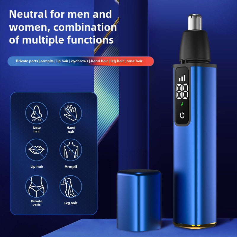 Multi-Functional Intelligent Nose Hair Trimmer, Suitable for Both Men And Women, No Dead Corners in Trimming, No Need for Hair Repair, One-Click Start.