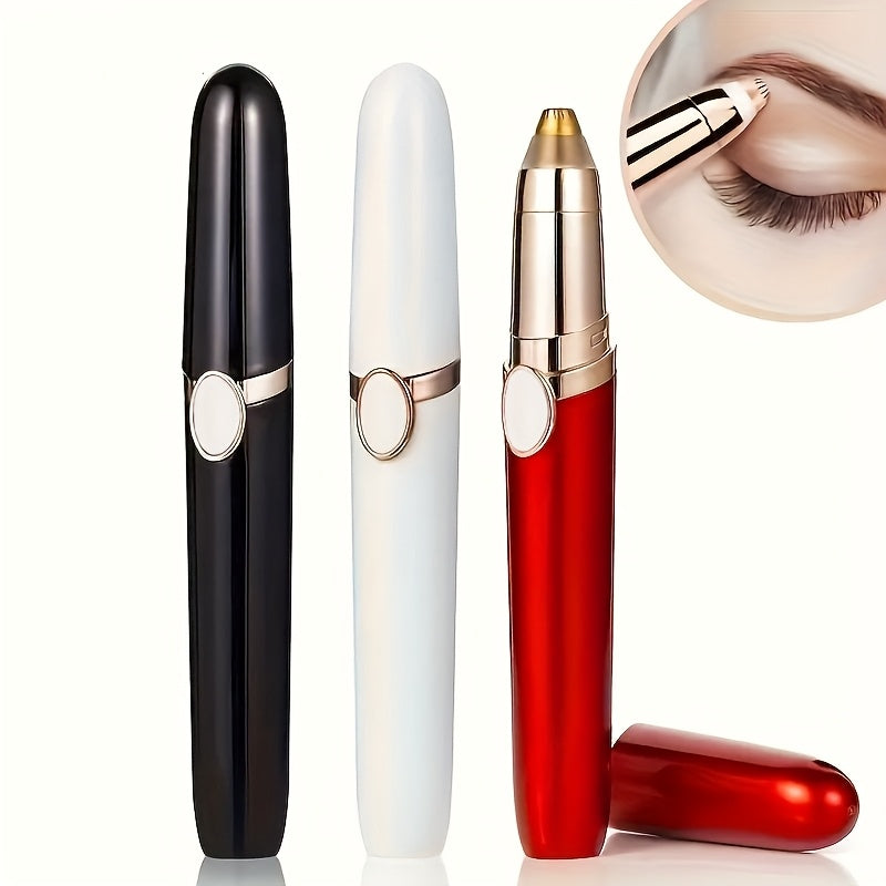 USB Rechargeable Eyebrow Trimmer, Nose and Ear Hair Clipper, Portable Electric Nose Trimmer, Mini Compact Design, Quick Charge via Computer USB Interface