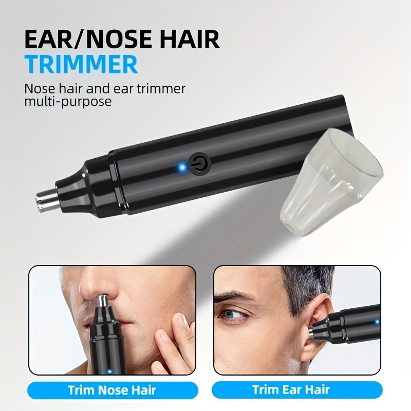 USB Rechargeable Ear & Nose Trimmer - Painless, Easy-to-Use Facial Hair Removal for Women