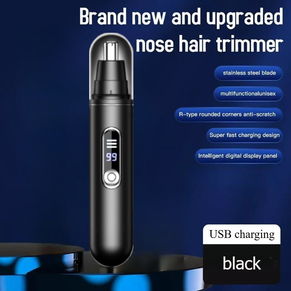 1 A6 USB Rechargeable Hair Trimmer, Painless Facial Hair Removal, Multifunctional Trimmer with Digital Display, Easy to Clean, Noise Reducing Motor, Portable Travel Beauty Tool, Suitable for Both Men and Women