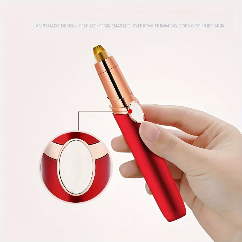 USB Rechargeable Eyebrow Trimmer, Nose and Ear Hair Clipper, Portable Electric Nose Trimmer, Mini Compact Design, Quick Charge via Computer USB Interface
