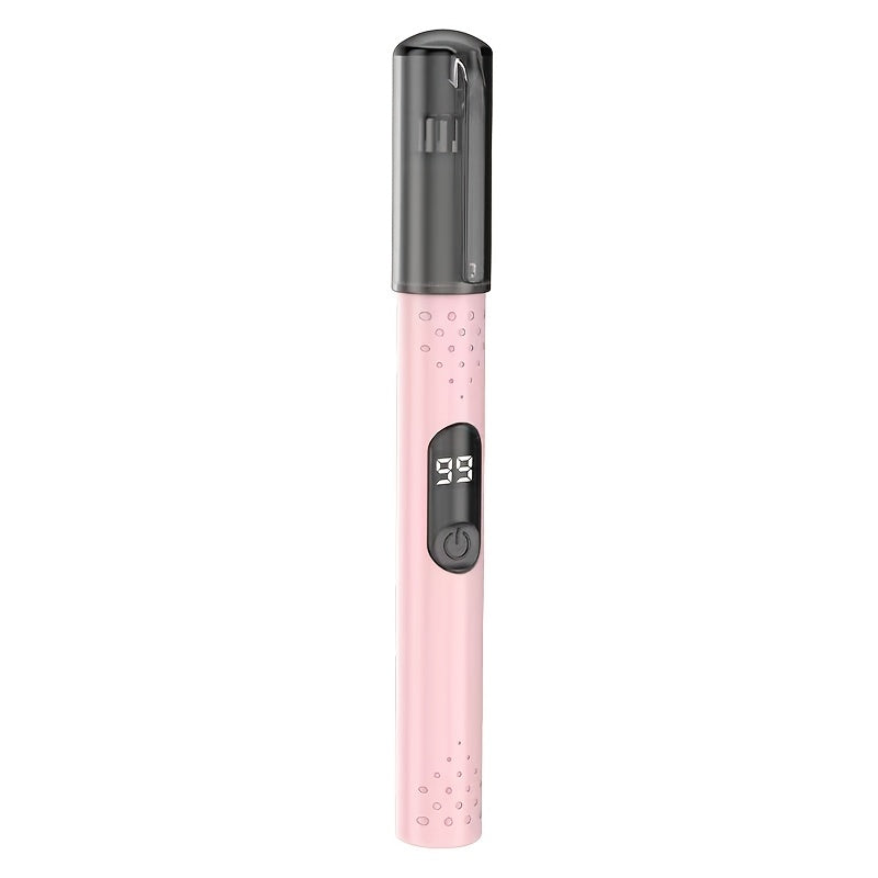 Portable electric nose hair trimmer, stainless steel cutting head, no pulling hair and no pain, fashionable and simple for both men and women, USB charging, suitable for nose hair, eyebrow and ear hair trimming