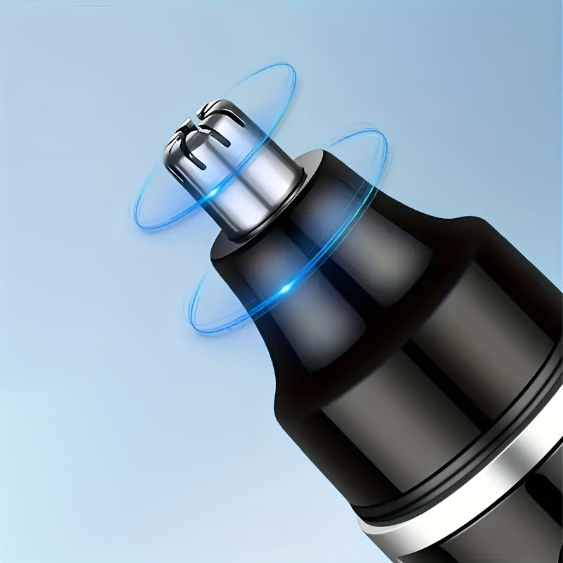FEIYBA Electric Nose Hair Trimmer - Fast Charging USB-C Charging, Powerful Motor & Low Noise, with Blue LED LightedTrimming Head, USB-Powered Grooming Clipper for Men & Women, Nose, Eyebrows, Facial Hair - Compact & Travel-Friendly Design, Durable