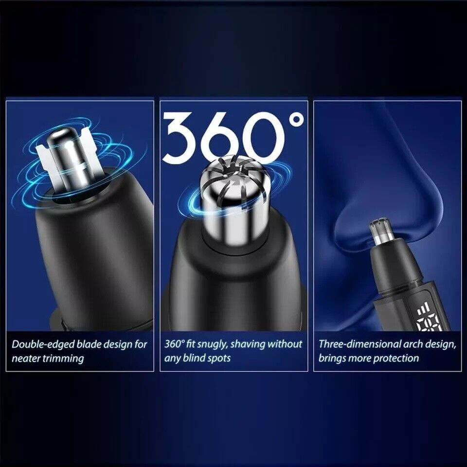 1 A6 USB Rechargeable Hair Trimmer, Painless Facial Hair Removal, Multifunctional Trimmer with Digital Display, Easy to Clean, Noise Reducing Motor, Portable Travel Beauty Tool, Suitable for Both Men and Women