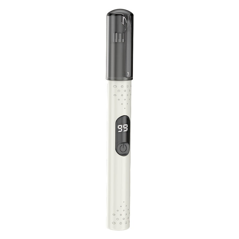 Portable electric nose hair trimmer, stainless steel cutting head, no pulling hair and no pain, fashionable and simple for both men and women, USB charging, suitable for nose hair, eyebrow and ear hair trimming