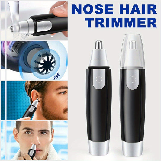 2PCS Portable Ear and Nose Hair Shaving Tool for Men USB Electric Nose Hair Trimmer for Women - Painless Eyebrow Facial Hair Removal Nose Clipper