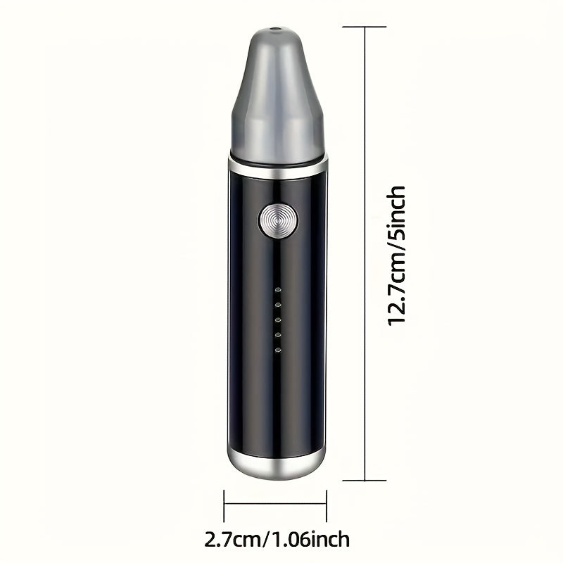 FEIYBA Electric Nose Hair Trimmer - Fast Charging USB-C Charging, Powerful Motor & Low Noise, with Blue LED LightedTrimming Head, USB-Powered Grooming Clipper for Men & Women, Nose, Eyebrows, Facial Hair - Compact & Travel-Friendly Design, Durable