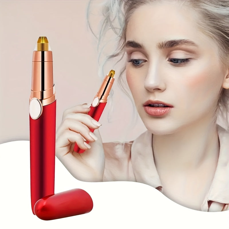 USB Rechargeable Eyebrow Trimmer, Nose and Ear Hair Clipper, Portable Electric Nose Trimmer, Mini Compact Design, Quick Charge via Computer USB Interface