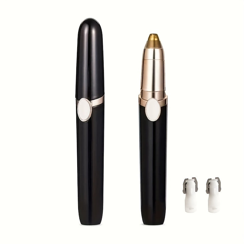 USB Rechargeable Eyebrow Trimmer, Nose and Ear Hair Clipper, Portable Electric Nose Trimmer, Mini Compact Design, Quick Charge via Computer USB Interface