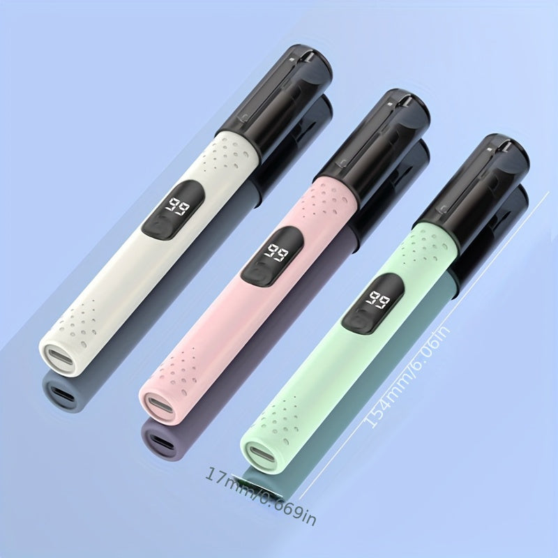 Portable electric nose hair trimmer, stainless steel cutting head, no pulling hair and no pain, fashionable and simple for both men and women, USB charging, suitable for nose hair, eyebrow and ear hair trimming