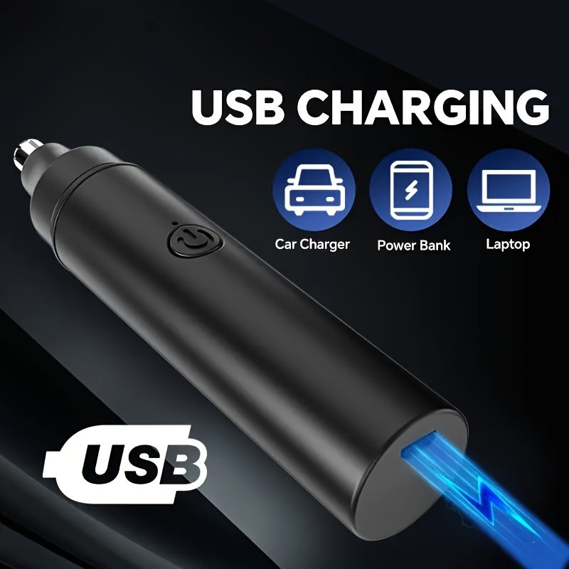USB Rechargeable Ear & Nose Trimmer - Painless, Easy-to-Use Facial Hair Removal for Women