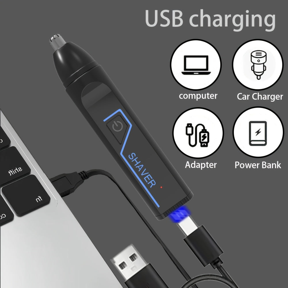 3-in-1 Professional Men's and Women's Grooming Kit, suitable for nose hair trimming, sideburns trimming, beard trimming, ear hair trimming, leg hair trimming, underarm hair trimming, bikini line trimming, razor, electric shaver, full body hair trimmer,
