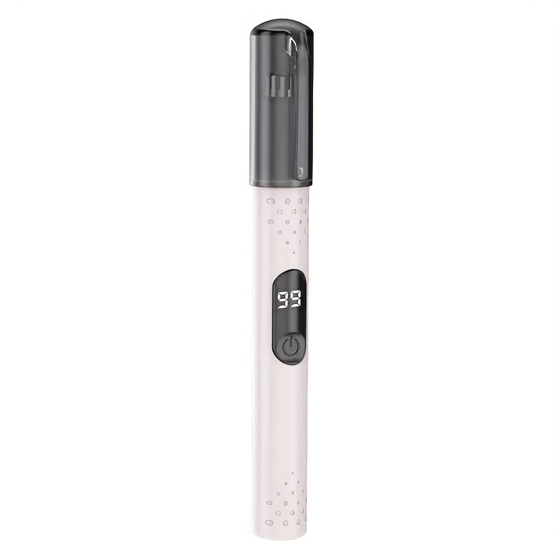 FEIYBA USB Rechargeable Nose & Ear Hair Trimmer with LED Display - Portable, Easy-Clean, Accurate Trimming, 4V-12V Operating Voltage, Includes Storage Box, Travel-Friendly Personal Grooming Tool, Trimmer for Nose and Ear Hair