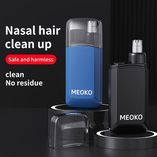 Portable Electric Nose Hair Trimmer - Cordless & USB-Powered Nose Hair Shaver with Safety Lock, Quick-Clean design - Nozzle - Compact Personal Grooming Tool for Travel, Home, or Salon Use - Ideal for Men & Women (USB/Battery Powered), Nose Hair Remover,