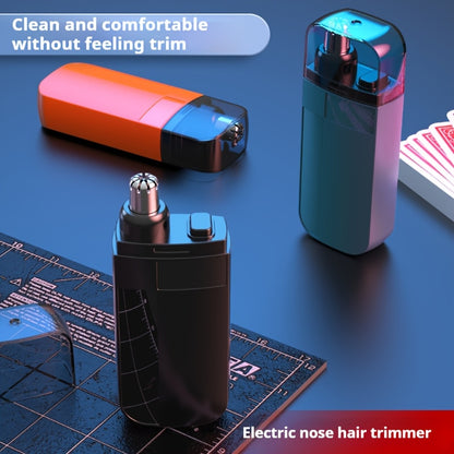 [Rechargeable Painless Nose Trimmer] USB Rechargeable Nose & Ear Hair Trimmer - Painless, Stainless Steel Blade, Portable Mini Design for Men & Women - Perfect Gift
