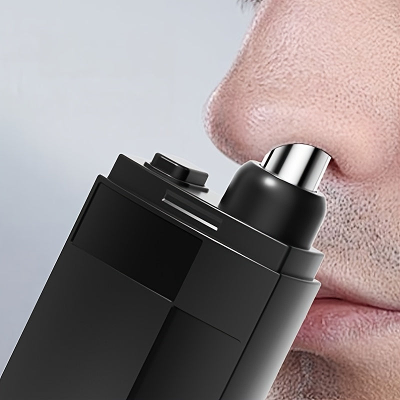 [Rechargeable Painless Nose Trimmer] USB Rechargeable Nose & Ear Hair Trimmer - Painless, Stainless Steel Blade, Portable Mini Design for Men & Women - Perfect Gift