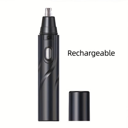 GERTZY Rechargeable Nose & Ear Hair Trimmer for Men & Women - Painless Facial and Eyebrow Grooming with USB Charging, Black, 4V-12V Operating Voltage, Plastic Body, Lithium Battery Powered, USB Charging Cable Included, Grooming Trimmer | Modern Groomer |