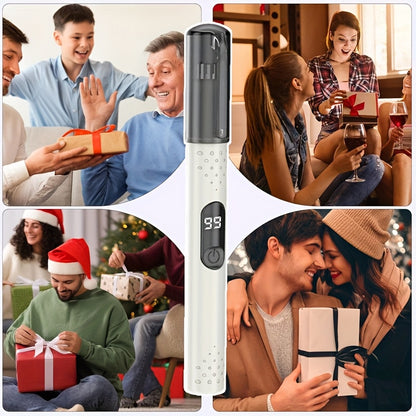 FEIYBA USB Rechargeable Nose & Ear Hair Trimmer with LED Display - Portable, Easy-Clean, Accurate Trimming, 4V-12V Operating Voltage, Includes Storage Box, Travel-Friendly Personal Grooming Tool, Trimmer for Nose and Ear Hair