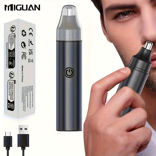 [Rechargeable Trimmer for Men & Women] The Rechargeable Ear And Nose Trimmer for Men Is a Usb-Powered Device That Is Also Appropriate for Women, Providing a Painless Way to Remove Eyebrow And Facial Hair.
