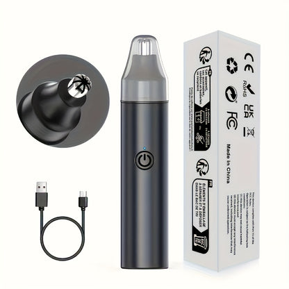 [Rechargeable Trimmer for Men & Women] The Rechargeable Ear And Nose Trimmer for Men Is a Usb-Powered Device That Is Also Appropriate for Women, Providing a Painless Way to Remove Eyebrow And Facial Hair.