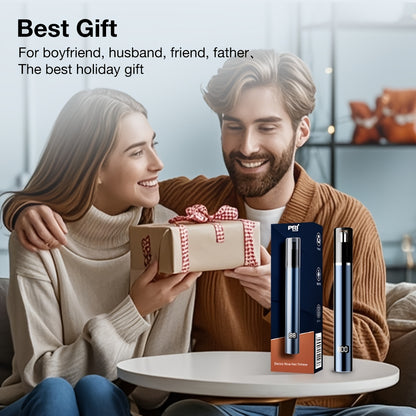 Pritech Electric Nose Trimmer Type C Rechargeable, Noise Reduce Mute Motor, Portable, Washable Cutter Head, Ear Trimmer, LED Display, All-metal Body, Vacuum Cleaning, Father'S Day Gift