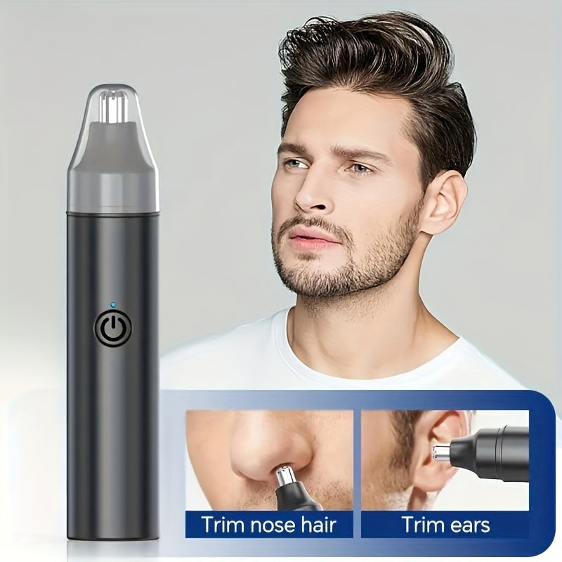 [Rechargeable Trimmer for Men & Women] The Rechargeable Ear And Nose Trimmer for Men Is a Usb-Powered Device That Is Also Appropriate for Women, Providing a Painless Way to Remove Eyebrow And Facial Hair.