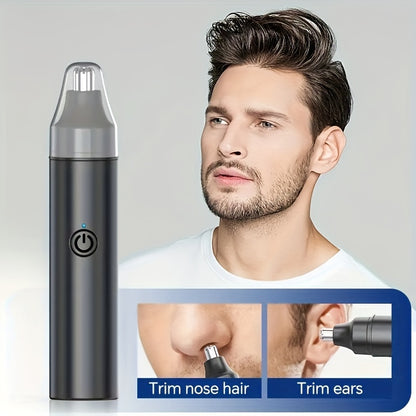 [Rechargeable Trimmer for Men & Women] The Rechargeable Ear And Nose Trimmer for Men Is a Usb-Powered Device That Is Also Appropriate for Women, Providing a Painless Way to Remove Eyebrow And Facial Hair.