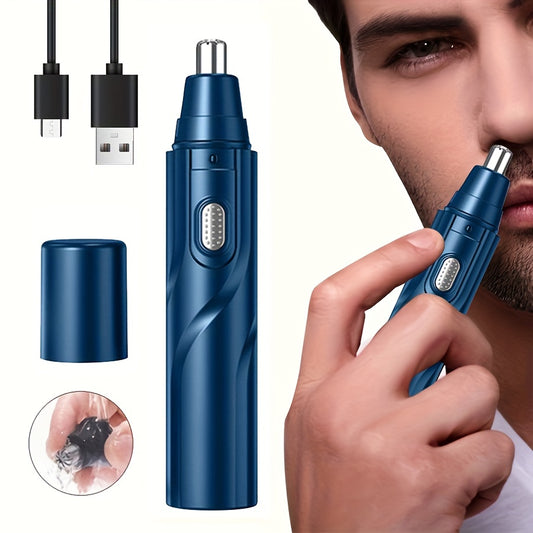 GERTZY Rechargeable Nose & Ear Hair Trimmer for Men & Women - Painless Facial and Eyebrow Grooming with USB Charging, Black, 4V-12V Operating Voltage, Plastic Body, Lithium Battery Powered, USB Charging Cable Included, Grooming Trimmer | Modern Groomer |
