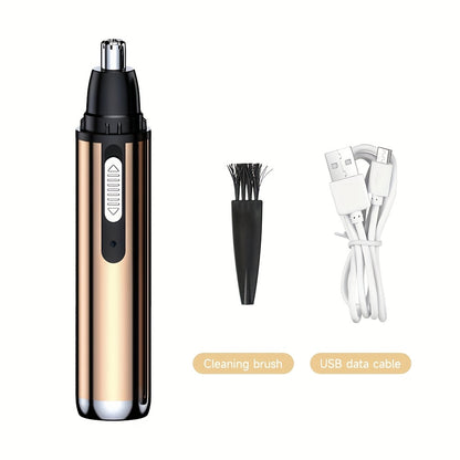 [Rechargeable Ear Trimmer] WEEME Rechargeable Ear & Nose Hair Trimmer | Painless Facial Hair Removal for Men & Women | 400mAh Lithium Battery, Precision Blades
