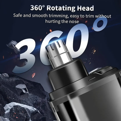 Rechargeable Ear and Nose Hair Trimmer - Electric Unisex USB Electric No- Eyebrow Facial Hair Removal Nose Trimmer, Portable Compact Design, Suitable for Birthday Gifts