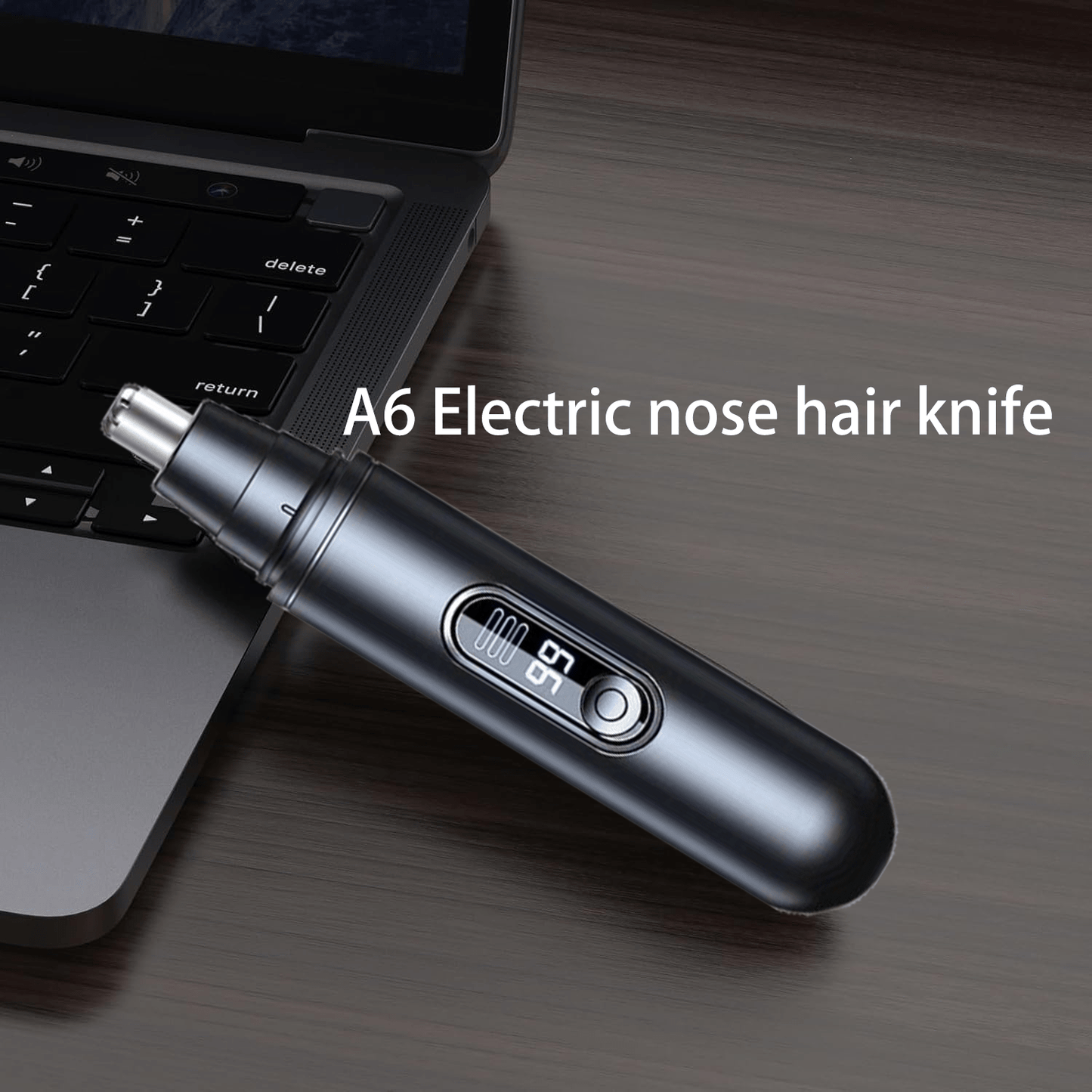 [Rechargeable Nose Trimmer] Painless Rechargeable Electric Nose Hair Trimmer for Men & Women | Quiet, with LED Display | Perfect for Travel, Daily Grooming, and Gift Ideas (Birthday, Holidays)