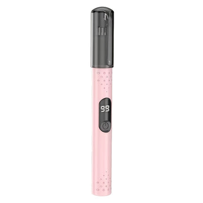 Portable electric nose hair trimmer, stainless steel cutting head, no pulling hair and no pain, fashionable and simple for both men and women, USB charging, suitable for nose hair, eyebrow and ear hair trimming