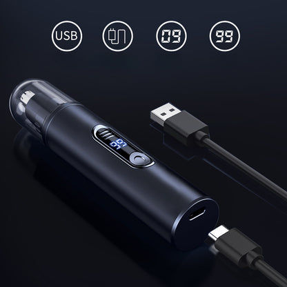 [Rechargeable Nose Trimmer] Rechargeable Electric Nose Hair Trimmer with LED Display & Dual Blades | Painless Facial Hair Removal for Men & Women, Safe Pruning, Type-C Charging, Durable Plastic Design, Compact Size, Precision Blades, Personal Hygiene,