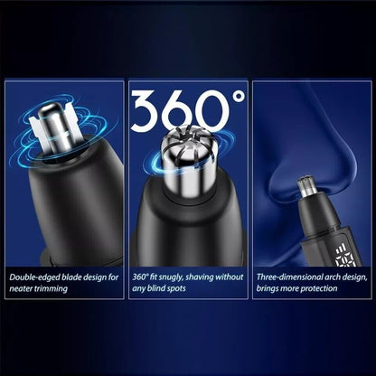 1 A6 USB Rechargeable Hair Trimmer, Painless Facial Hair Removal, Multifunctional Trimmer with Digital Display, Easy to Clean, Noise Reducing Motor, Portable Travel Beauty Tool, Suitable for Both Men and Women