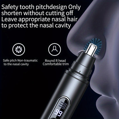 1 A6 USB Rechargeable Hair Trimmer, Painless Facial Hair Removal, Multifunctional Trimmer with Digital Display, Easy to Clean, Noise Reducing Motor, Portable Travel Beauty Tool, Suitable for Both Men and Women