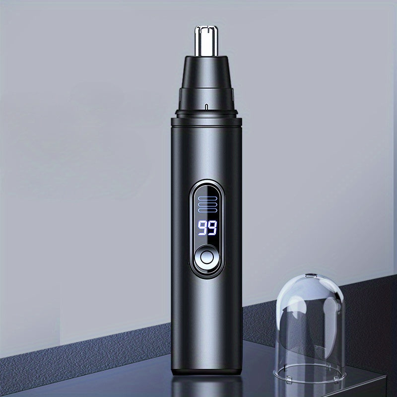 [Painless Trimmer] Painless Electric Nose Hair Trimmer | Facial Hair Removal Device for Men And Women - with LED Display Screen, USB Charging, Suitable for Trimming Nose Hair, Ear Hair, Eyebrows, Etc