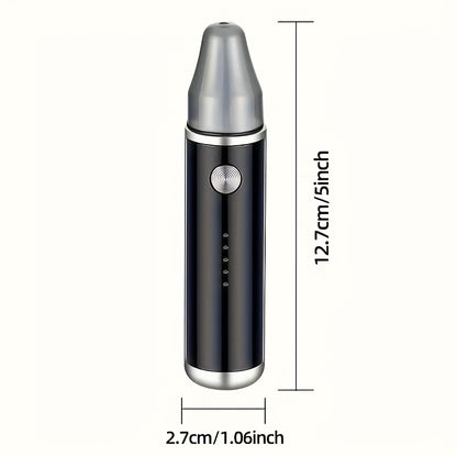 FEIYBA Electric Nose Hair Trimmer - Fast Charging USB-C Charging, Powerful Motor & Low Noise, with Blue LED LightedTrimming Head, USB-Powered Grooming Clipper for Men & Women, Nose, Eyebrows, Facial Hair - Compact & Travel-Friendly Design, Durable