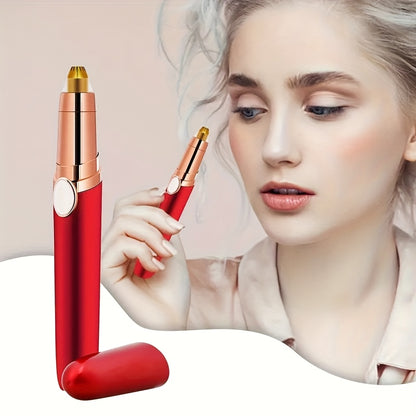 USB Rechargeable Eyebrow Trimmer, Nose and Ear Hair Clipper, Portable Electric Nose Trimmer, Mini Compact Design, Quick Charge via Computer USB Interface