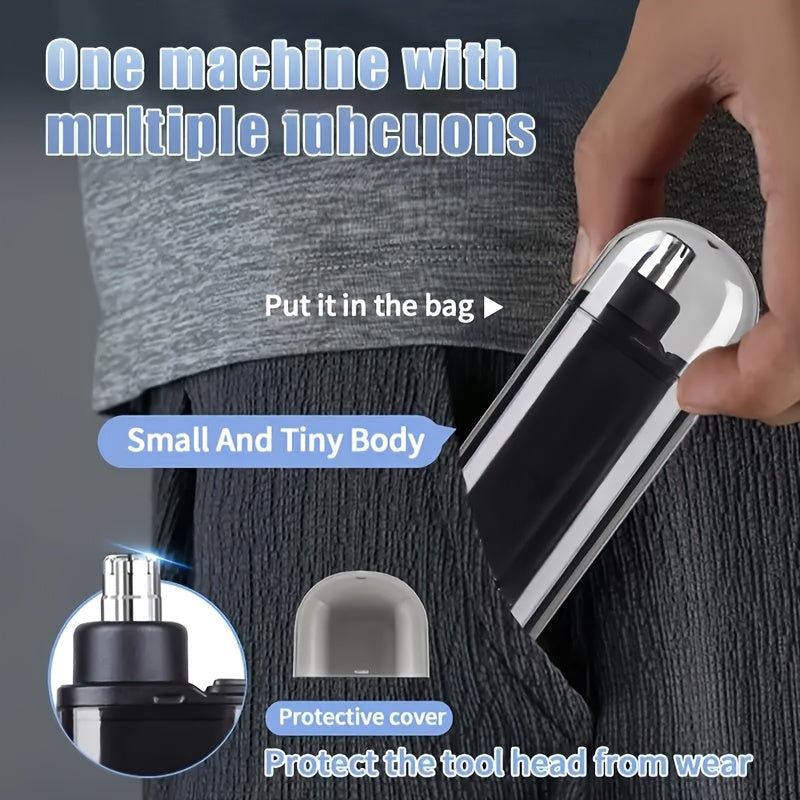 Rechargeable Ear and Nose Hair Trimmer - Electric Unisex USB Electric No- Eyebrow Facial Hair Removal Nose Trimmer, Portable Compact Design, Suitable for Birthday Gifts