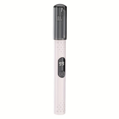 FEIYBA USB Rechargeable Nose & Ear Hair Trimmer with LED Display - Portable, Easy-Clean, Accurate Trimming, 4V-12V Operating Voltage, Includes Storage Box, Travel-Friendly Personal Grooming Tool, Trimmer for Nose and Ear Hair